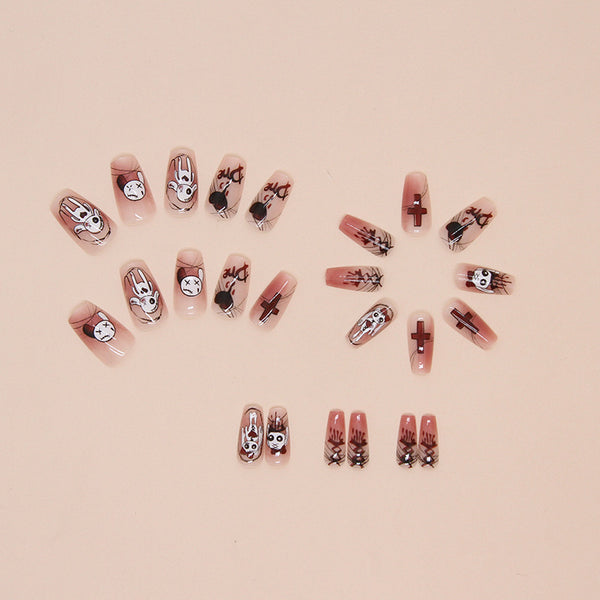 12 Sizes-24 Pcs Press On Nails W1603
