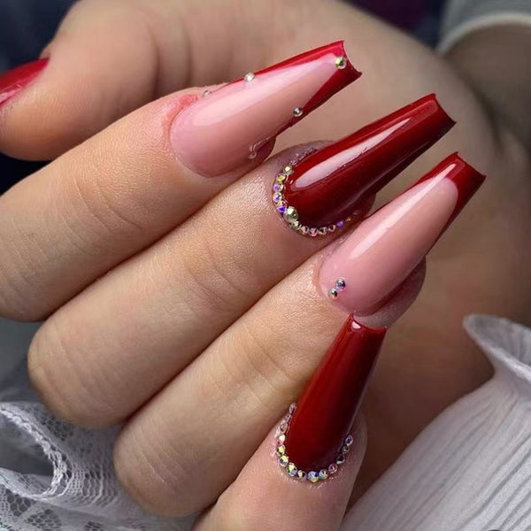 12 Sizes-24 Pcs Press On Nails JP3081