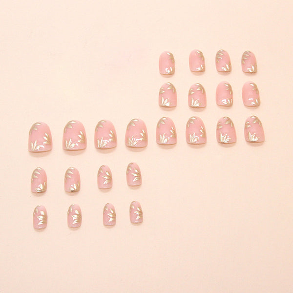 12 Sizes-24 Pcs Press On Nails W1796