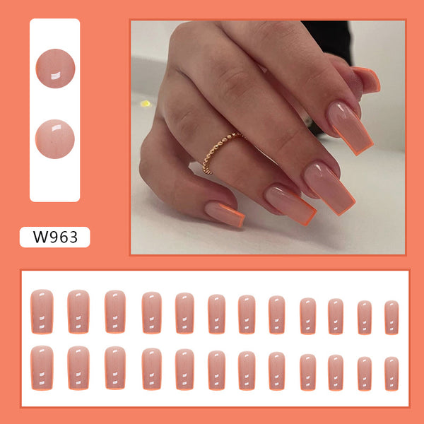 12 Sizes-24 Pcs Press On Nails W962