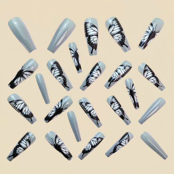 12 Sizes-24 Pcs Press On Nails Y751