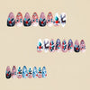 12 Sizes-24 Pcs Press On Nails Y1322