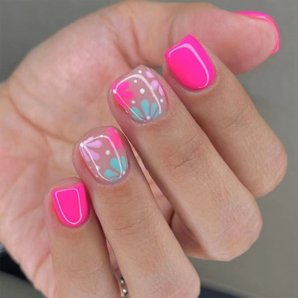 12 Sizes-24 Pcs Press On Nails C349
