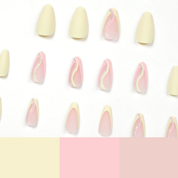 12 Sizes-24 Pcs Press On Nails JP1684