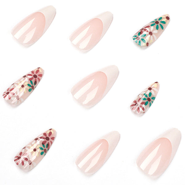 12 Sizes-24 Pcs Press On Nails JP1486