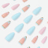 12 Sizes-24 Pcs Press On Nails JP1993