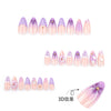 12 Sizes-24 Pcs Press On Nails JP3503