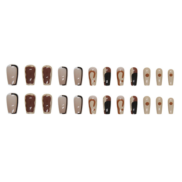 12 Sizes-24 Pcs Press On Nails R811