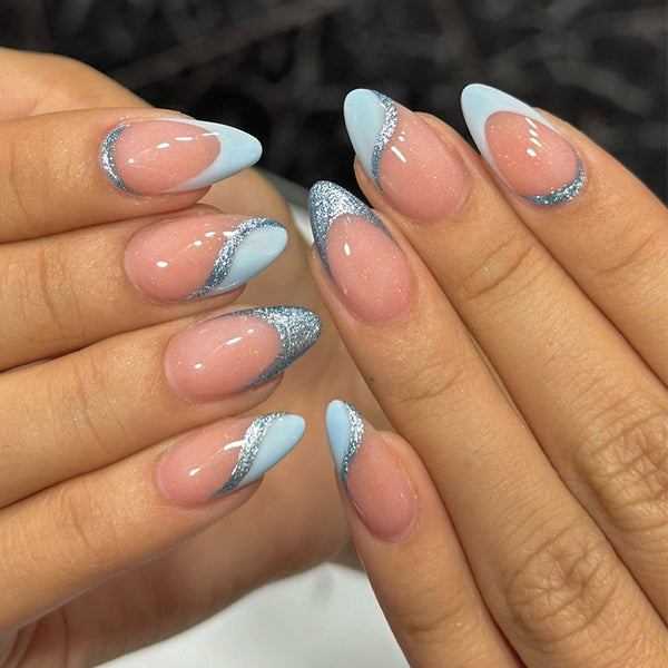 12 Sizes-24 Pcs Press On Nails W1630