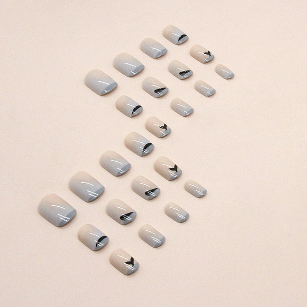 12 Sizes-24 Pcs Press On Nails W1118