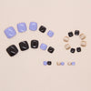 12 Sizes-24 Pcs Press On Nails F131