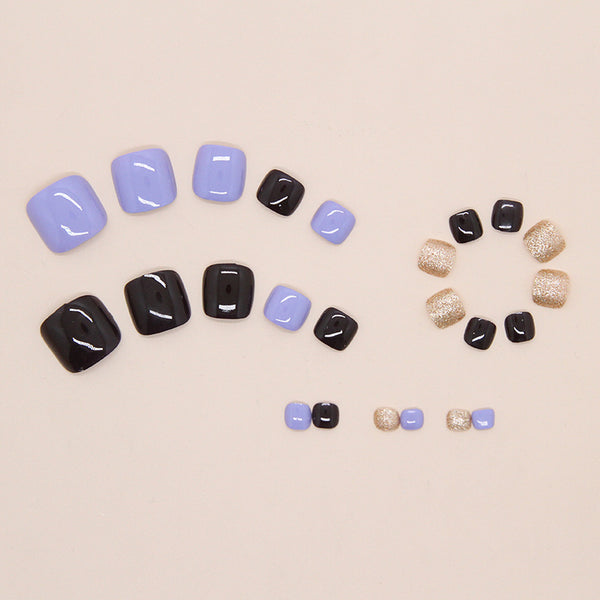 12 Sizes-24 Pcs Press On Nails F131