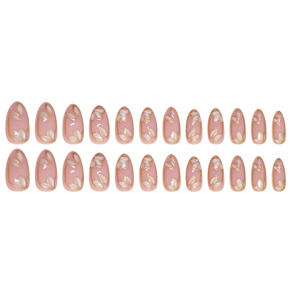 12 Sizes-24 Pcs Press On Nails W1749