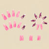12 Sizes-24 Pcs Press On Nails Y137