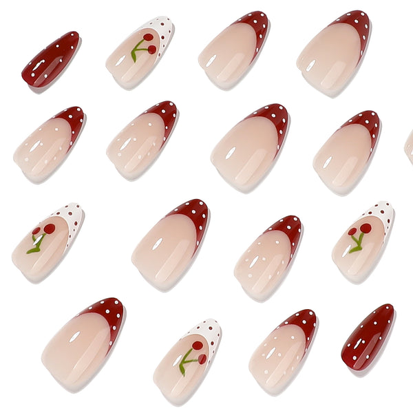 12 Sizes-24 Pcs Press On Nails JP4442