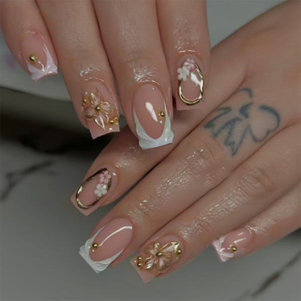 12 Sizes-24 Pcs Press On Nails Z1092