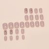 12 Sizes-24 Pcs Press On Nails W1760