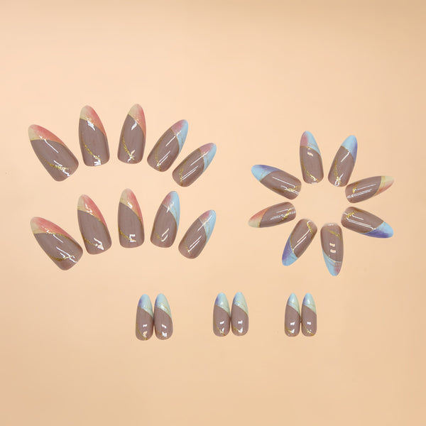12 Sizes-24 Pcs Press On Nails Y557