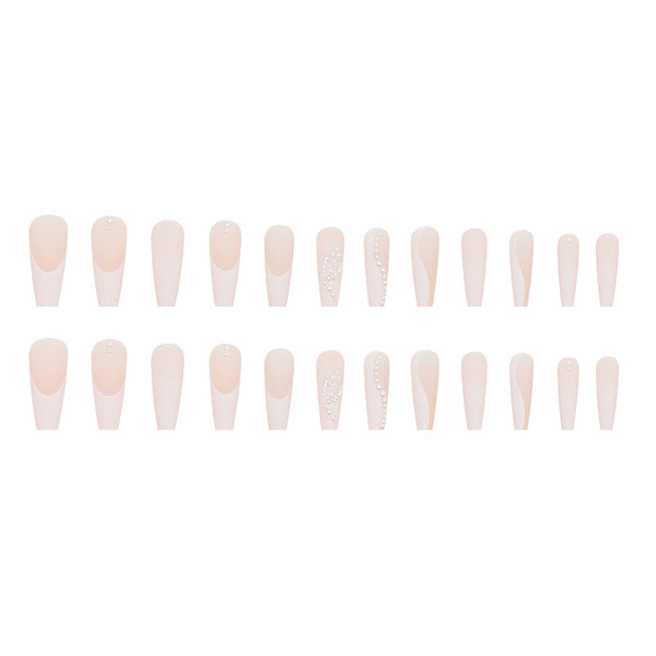 12 Sizes-24 Pcs Press On Nails Z543