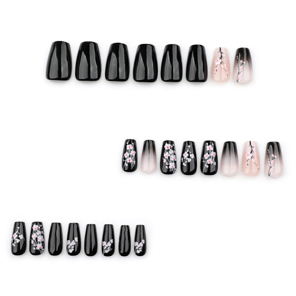 12 Sizes-24 Pcs Press On Nails JP3716