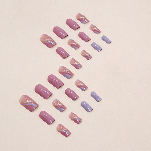 12 Sizes-24 Pcs Press On Nails W899