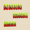 12 Sizes-24 Pcs Press On Nails Y1413