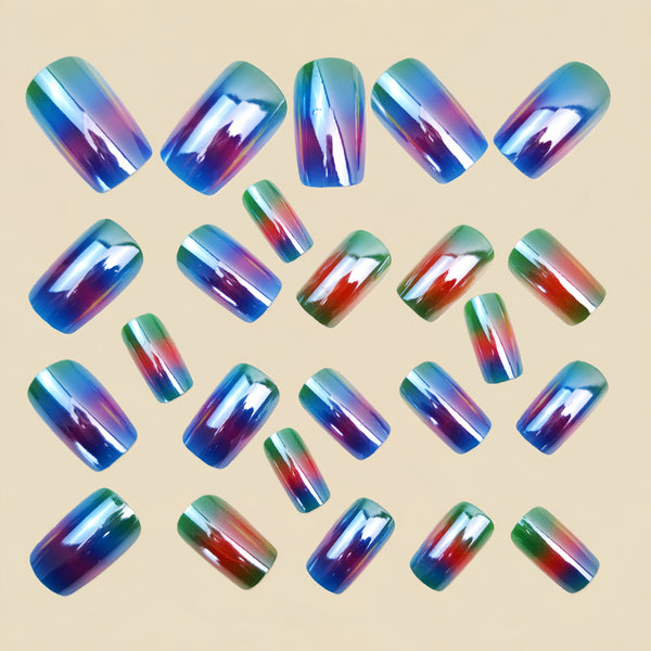 12 Sizes-24 Pcs Press On Nails Y1508