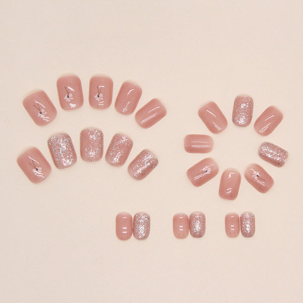 12 Sizes-24 Pcs Press On Nails R774