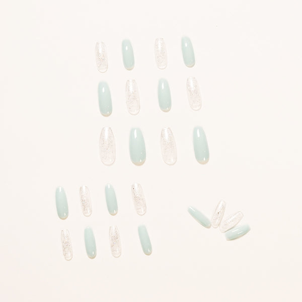 12 Sizes-24 Pcs Press On Nails JP1163