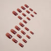 12 Sizes-24 Pcs Press On Nails W1308