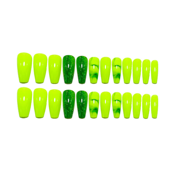 12 Sizes-24 Pcs Press On Nails Y1604