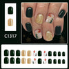 12 Sizes-24 Pcs Press On Nails C1317
