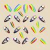 12 Sizes-24 Pcs Press On Nails Y990