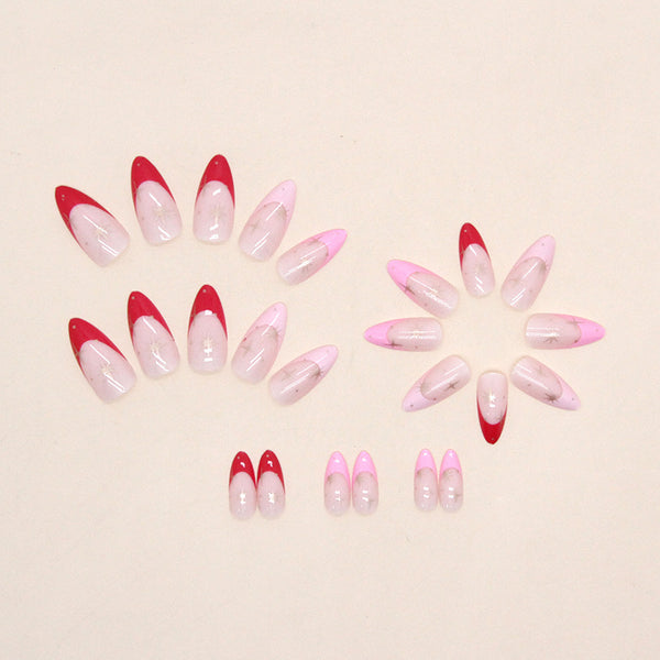 12 Sizes-24 Pcs Press On Nails W693