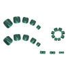 12 Sizes-24 Pcs Press On Nails F030