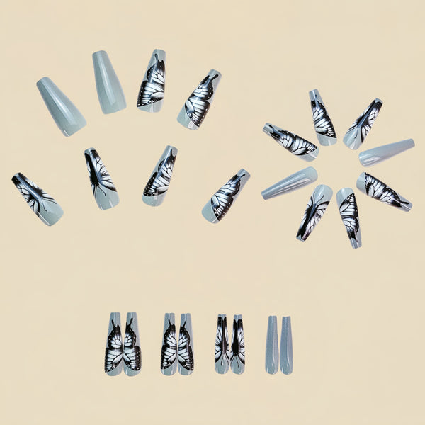 12 Sizes-24 Pcs Press On Nails Y751