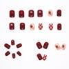 12 Sizes-24 Pcs Press On Nails R349