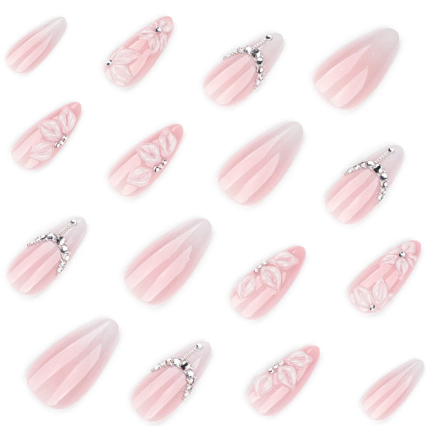 12 Sizes-24 Pcs Press On Nails JP4317