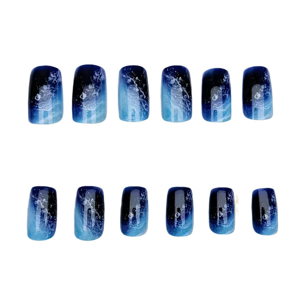 12 Sizes-24 Pcs Press On Nails Y227