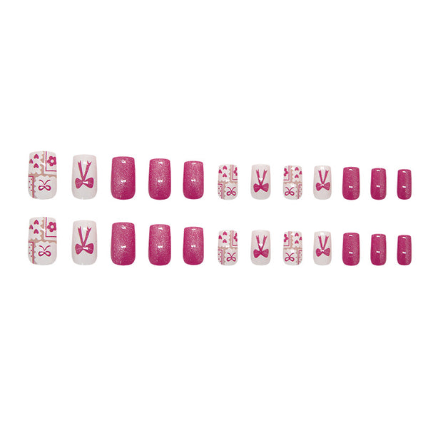12 Sizes-24 Pcs Press On Nails W2166