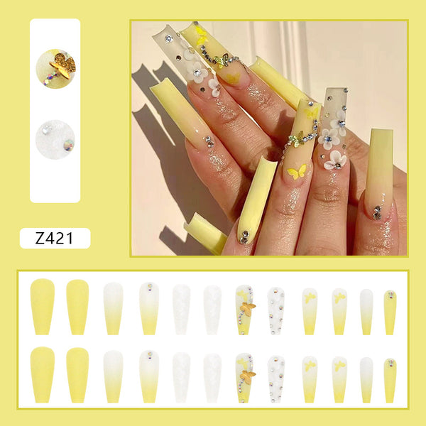 12 Sizes-24 Pcs Press On Nails Z421