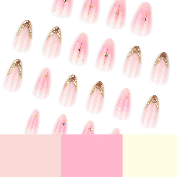 12 Sizes-24 Pcs Press On Nails JP4092