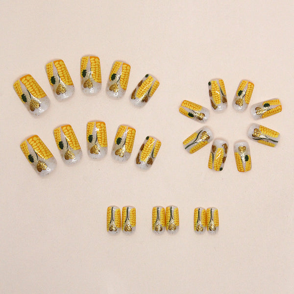 12 Sizes-24 Pcs Press On Nails W1290