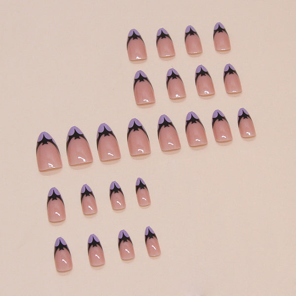 12 Sizes-24 Pcs Press On Nails W1607