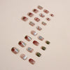 12 Sizes-24 Pcs Press On Nails R797