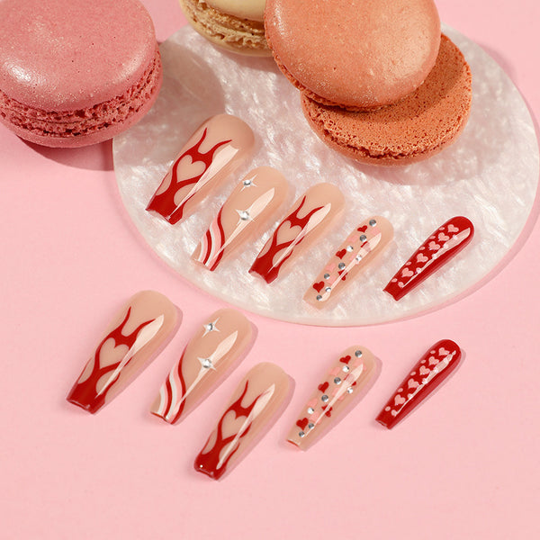 12 Sizes-24 Pcs Press On Nails JP2248
