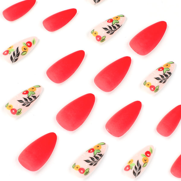 12 Sizes-24 Pcs Press On Nails JP1987
