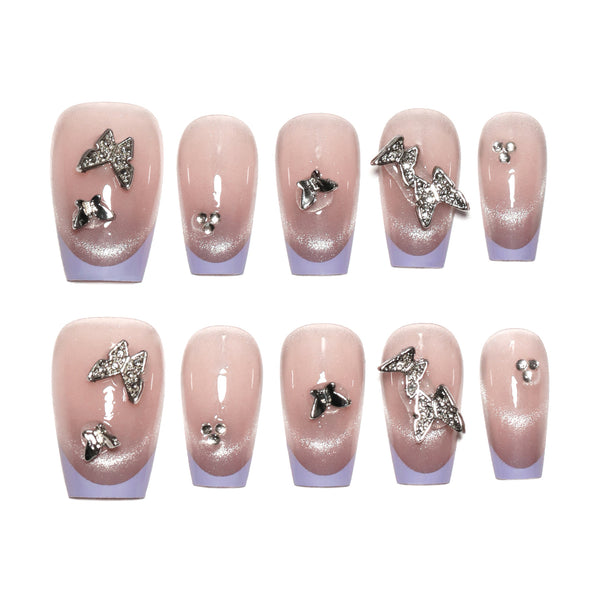 12 Sizes-24 Pcs Press On Nails nail-accessory