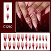 12 Sizes-24 Pcs Press On Nails C1260