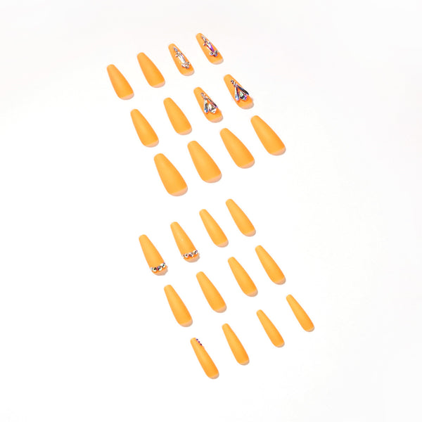 12 Sizes-24 Pcs Press On Nails JP1313